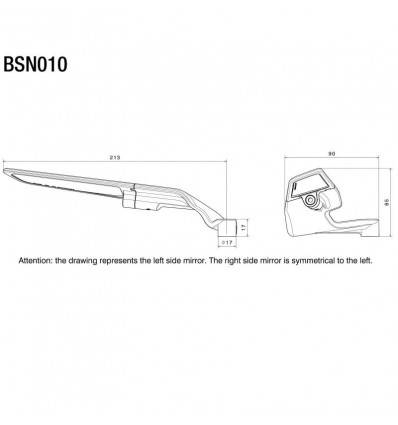 Specchietti Rizoma aerodinamici Stealth argento per moto naked Specchietti Rizoma aerodinamici Stealth argento per moto naked