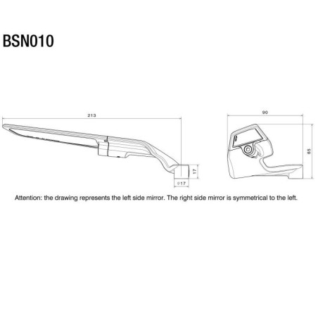 Specchietti Rizoma aerodinamici Stealth nero per moto naked Specchietti Rizoma aerodinamici Stealth nero per moto naked