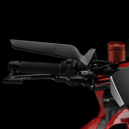 Specchietti Rizoma aerodinamici Stealth nero per moto naked Specchietti Rizoma aerodinamici Stealth nero per moto naked