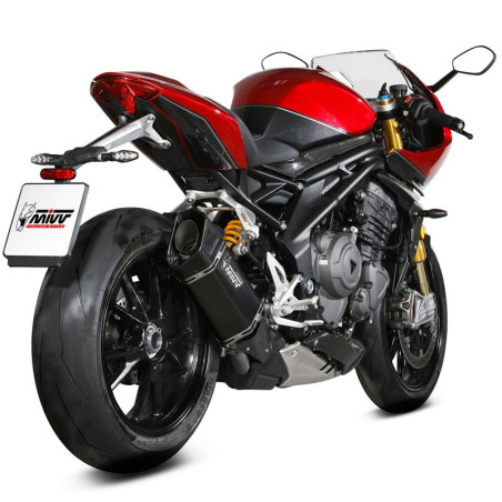 Terminale Mivv SR-1 Titanio Black per Triumph Speed Triple 1200 RR e RS Terminale Mivv SR-1 Titanio Black per Triumph Speed Triple 1200 RR e RS