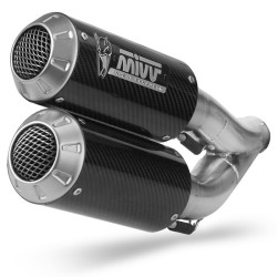 Terminale Mivv MK3 Carbon doppio per Triumph Speed Triple 1200 RR e RS