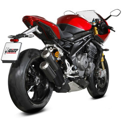 Terminale Mivv MK3 Carbon doppio per Triumph Speed Triple 1200 RR e RS Terminale Mivv MK3 Carbon doppio per Triumph Speed Triple 1200 RR e RS