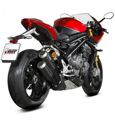 Terminale Mivv MK3 Carbon doppio per Triumph Speed Triple 1200 RR e RS Terminale Mivv MK3 Carbon doppio per Triumph Speed Triple 1200 RR e RS