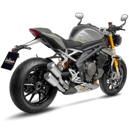 Terminale Leovince LV-10 in acciaio per Triumph Speed Triple 1200 RR e RS Terminale Leovince LV-10 in acciaio per Triumph Speed Triple 1200 RR e RS