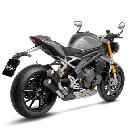 Terminale Leovince LV-10 Inox Black per Triumph Speed Triple 1200 RR e RS Terminale Leovince LV-10 Inox Black per Triumph Speed Triple 1200 RR e RS