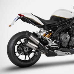 Terminale doppio Slip On Zard per Triumph Speed Triple 1200 RR e RS Terminale doppio Slip On Zard per Triumph Speed Triple 1200 RR e RS