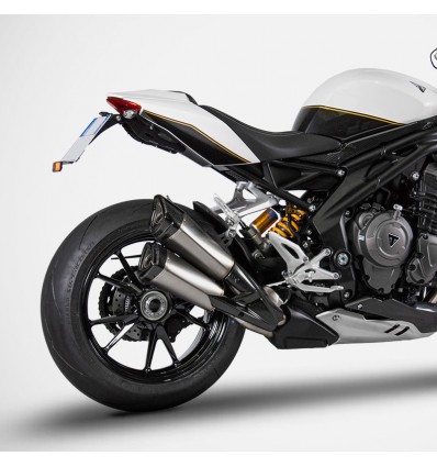 Terminale doppio Slip On Zard per Triumph Speed Triple 1200 RR e RS Terminale doppio Slip On Zard per Triumph Speed Triple 1200 RR e RS