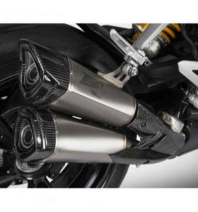 Terminale doppio Slip On Zard per Triumph Speed Triple 1200 RR e RS Terminale doppio Slip On Zard per Triumph Speed Triple 1200 RR e RS