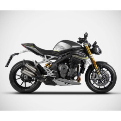 Terminale doppio Slip On Zard per Triumph Speed Triple 1200 RR e RS Terminale doppio Slip On Zard per Triumph Speed Triple 1200 RR e RS