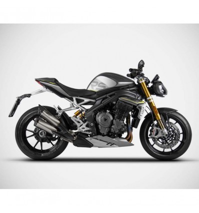 Terminale doppio Slip On Zard per Triumph Speed Triple 1200 RR e RS Terminale doppio Slip On Zard per Triumph Speed Triple 1200 RR e RS