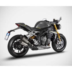 Terminale doppio Slip On Zard per Triumph Speed Triple 1200 RR e RS Terminale doppio Slip On Zard per Triumph Speed Triple 1200 RR e RS