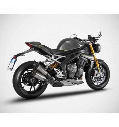 Terminale doppio Slip On Zard per Triumph Speed Triple 1200 RR e RS Terminale doppio Slip On Zard per Triumph Speed Triple 1200 RR e RS
