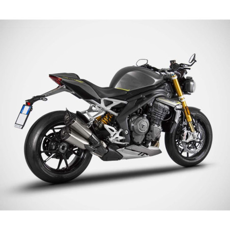 Terminale doppio Slip On Zard per Triumph Speed Triple 1200 RR e RS Terminale doppio Slip On Zard per Triumph Speed Triple 1200 RR e RS