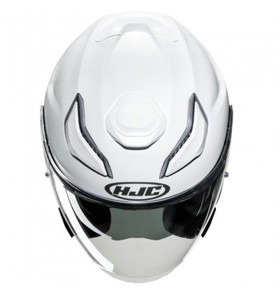 Casco Jet HJC F31 monocolore bianco perlato Casco Jet HJC F31 monocolore bianco perlato
