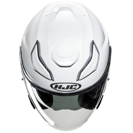 Casco Jet HJC F31 monocolore bianco perlato Casco Jet HJC F31 monocolore bianco perlato