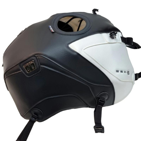 Copriserbatoio Bagster per Suzuki GSX-8S similpelle nero e bianco Copriserbatoio Bagster per Suzuki GSX-8S similpelle nero e bianco
