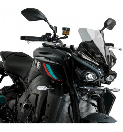 Cupolino Puig Naked per Yamaha MT-10 dal 2022 fume chiaro Cupolino Puig Naked per Yamaha MT-10 dal 2022 fume chiaro