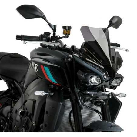 Cupolino Puig Naked per Yamaha MT-10 dal 2022 fume scuro Cupolino Puig Naked per Yamaha MT-10 dal 2022 fume scuro