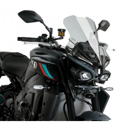 Cupolino Puig Touring per Yamaha MT-10 dal 2022 fume chiaro Cupolino Puig Touring per Yamaha MT-10 dal 2022 fume chiaro