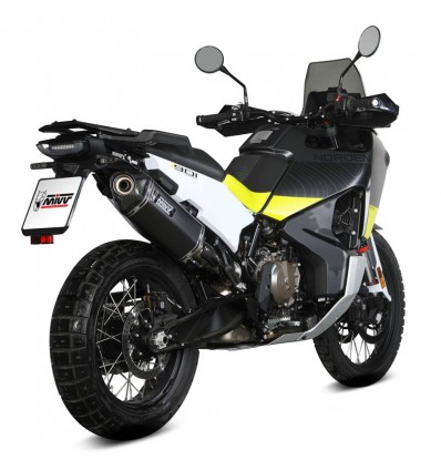 Terminale Mivv Speed Edge Inox Black per Husqvarna Norden 901 Terminale Mivv Speed Edge Inox Black per Husqvarna Norden 901