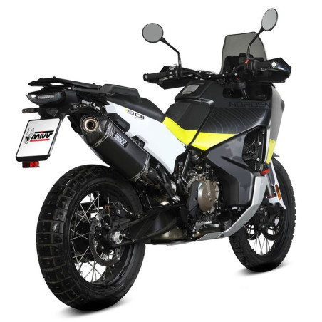 Terminale Mivv Speed Edge Inox Black per Husqvarna Norden 901 Terminale Mivv Speed Edge Inox Black per Husqvarna Norden 901