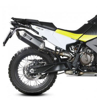 Terminale Mivv Speed Edge Inox Black per Husqvarna Norden 901 Terminale Mivv Speed Edge Inox Black per Husqvarna Norden 901