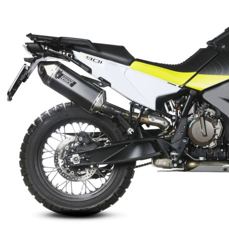 Terminale Mivv Speed Edge Inox Black per Husqvarna Norden 901 Terminale Mivv Speed Edge Inox Black per Husqvarna Norden 901