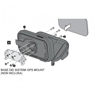 Custodia SW-Motech Navi Case per GPS Custodia SW-Motech Navi Case per GPS