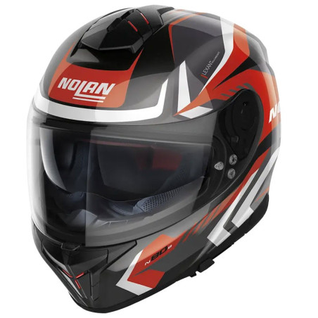 Casco Nolan N80.8 Rumble N-Com nero, bianco e rosso Casco Nolan N80.8 Rumble N-Com nero, bianco e rosso