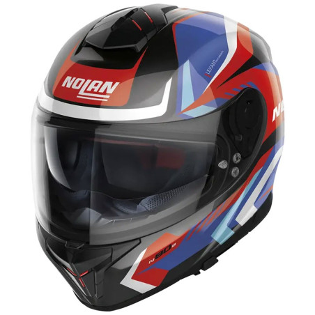 Casco Nolan N80.8 Rumble N-Com nero, blu e rosso Casco Nolan N80.8 Rumble N-Com nero, blu e rosso