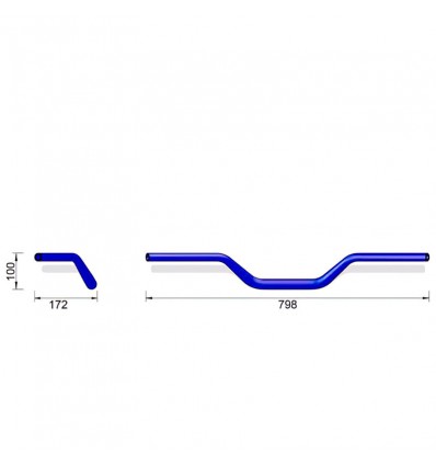 Manubrio ergonomico Wunderlich per BMW R1250GS, R1300GS...