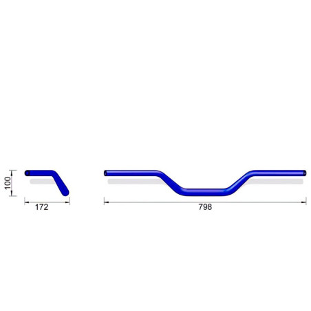 Manubrio ergonomico Wunderlich per BMW R1250GS, R1300GS...