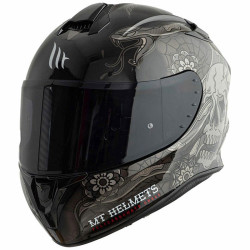 Casco integrale MT Helmets Targo Dagger E1 nero lucido e argento