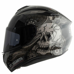 Casco integrale MT Helmets Targo Dagger E1 nero lucido e argento Casco integrale MT Helmets Targo Dagger E1 nero lucido e argento