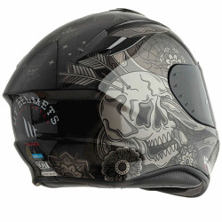Casco integrale MT Helmets Targo Dagger E1 nero lucido e argento Casco integrale MT Helmets Targo Dagger E1 nero lucido e argento