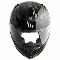 Casco integrale MT Helmets Targo Dagger E1 nero lucido e argento Casco integrale MT Helmets Targo Dagger E1 nero lucido e argento