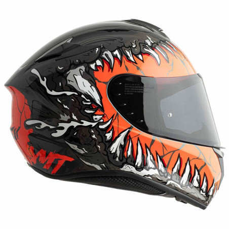 Casco integrale MT Helmets Targo Kraken A1 nero e rosso Casco integrale MT Helmets Targo Kraken A1 nero e rosso