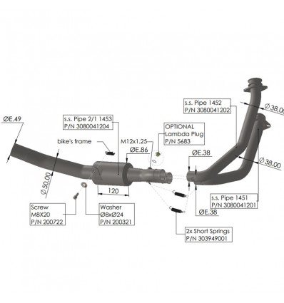 Collettori Leovince per Honda CB 750 Hornet Collettori Leovince per Honda CB 750 Hornet