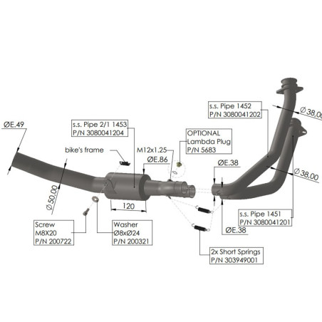 Collettori Leovince per Honda CB 750 Hornet Collettori Leovince per Honda CB 750 Hornet