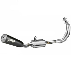 Scarico completo Mivv X-M1 inox black per Benelli Leoncino 125 Scarico completo Mivv X-M1 inox black per Benelli Leoncino 125