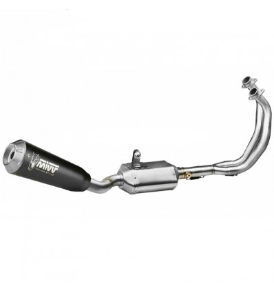 Scarico completo Mivv X-M1 inox black per Benelli Leoncino 125 Scarico completo Mivv X-M1 inox black per Benelli Leoncino 125