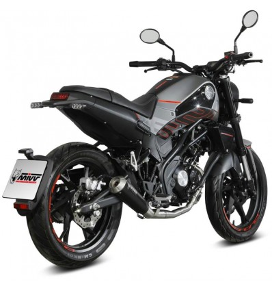 Scarico completo Mivv X-M1 inox black per Benelli Leoncino 125 Scarico completo Mivv X-M1 inox black per Benelli Leoncino 125