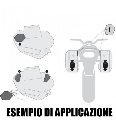 Coppia protezioni SW-Motech anti abrasione per borse laterali Coppia protezioni SW-Motech anti abrasione per borse laterali