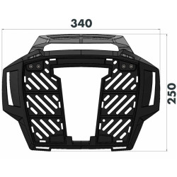 Portapacchi nero Hepco & Becker Alu Rack per Yamaha XSR 700 dal 2022 Portapacchi nero Hepco & Becker Alu Rack per Yamaha XSR 700 dal 2022