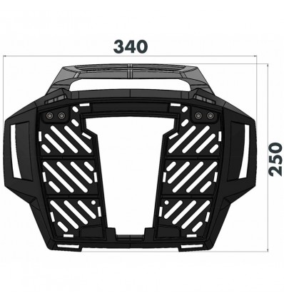 Portapacchi nero Hepco & Becker Alu Rack per Yamaha XSR 700 dal 2022 Portapacchi nero Hepco & Becker Alu Rack per Yamaha XSR 700 dal 2022