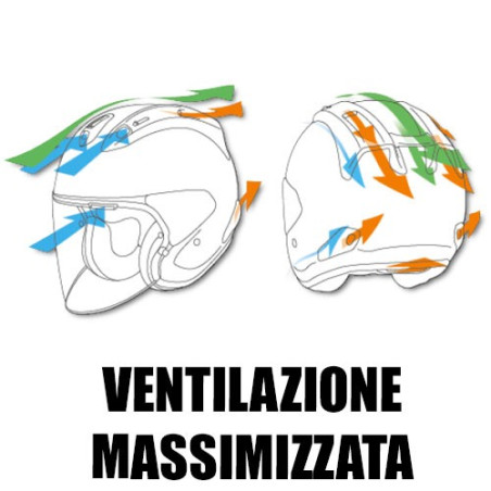 Casco Arai SZ-R VAS RWS Trico bianco, rosso e nero Casco Arai SZ-R VAS RWS Trico bianco, rosso e nero