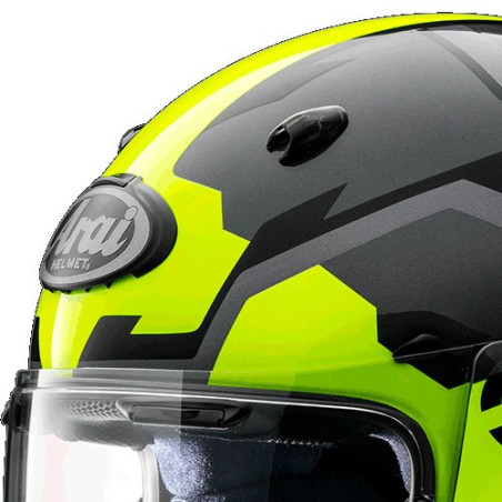 Casco Arai Quantic Face Fluor Yellow Casco Arai Quantic Face Fluor Yellow
