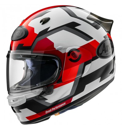 Casco Arai Quantic Face bianco, rosso e nero