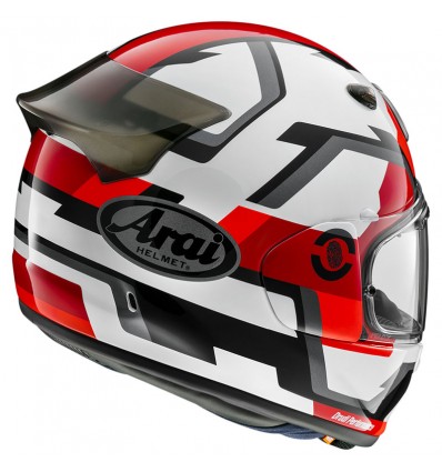 Casco Arai Quantic Face bianco, rosso e nero Casco Arai Quantic Face bianco, rosso e nero