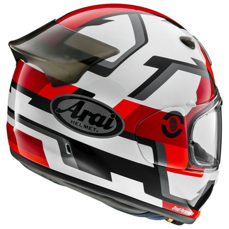 Casco Arai Quantic Face bianco, rosso e nero Casco Arai Quantic Face bianco, rosso e nero